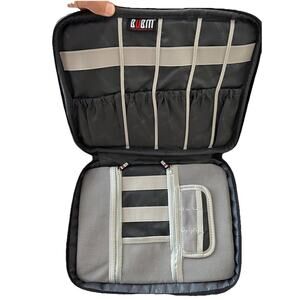 BUBM 12'' Large Double Layer Waterproof Handbag Travel Office Gear Organizer